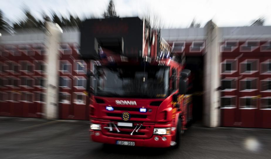 En lokal intill en kyrka i Norrköping eldhärjades under natten mot söndag. Foto: Pontus Lundahl/TT-arkivbild