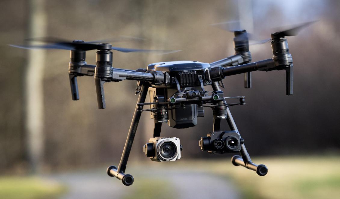 Matrice 210 är den dyraste modellen som polisen använder i dag. Den kostar 250 000 kronor fullt utrustad. Foto: Pontus Lundahl/TT