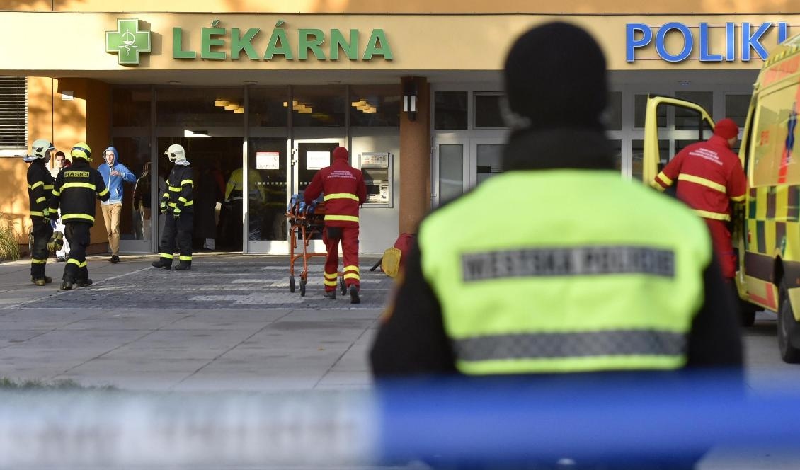 Den misstänkte sjukhusskytten uppges ha skjutit sig själv. Foto: Jaroslav Ozana/AP/TT