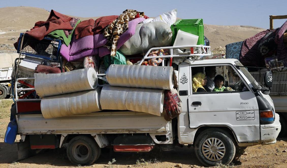 Miljontals människor har flytt från kriget i Syrien. Foto: Bilal Hussein/AP/TT-arkivbild