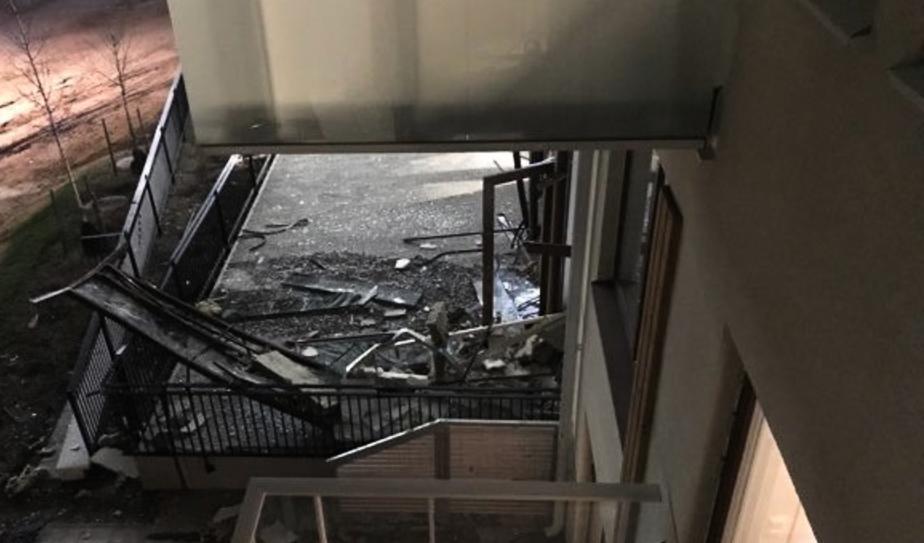 En explosion har inträffat i Bredäng i Stockholm. Foto: Martin Badri/TT