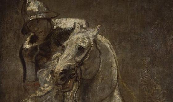 "En soldat på hästrygg" av Anthony van Dyck 1616, detalj. Foto: Christ Church Picture Gallery