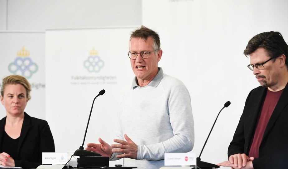 Folkhälsomyndighetens statsepidemiolog Anders Tegnell hoppas på en förbättring inom äldrevården inför nästa vecka. Foto: Fredrik Sandberg/TT- arkivbild