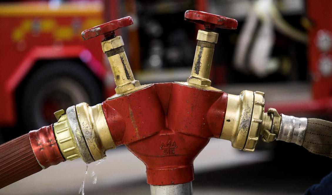 Det brinner i en industri i närheten av Bäckby i Västerås. Foto: Pontus Lundahl/TT-arkivbild