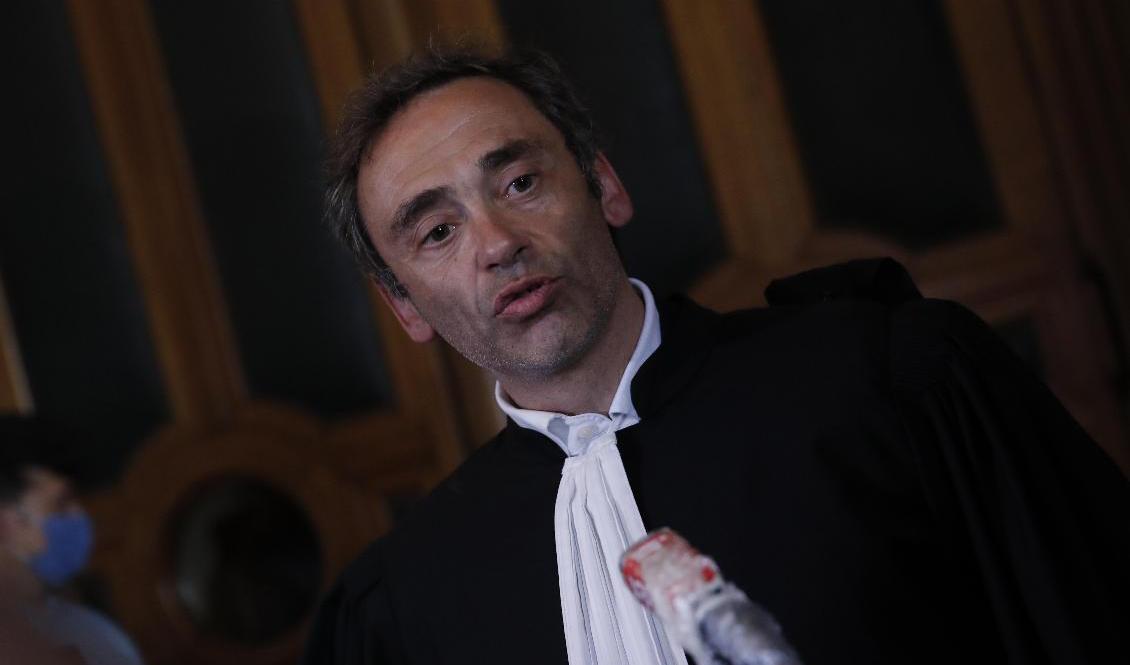 Laurent Bayon är en av advokaterna som försvarar Félicien Kabuga. Foto: Christophe Ena/AP/TT