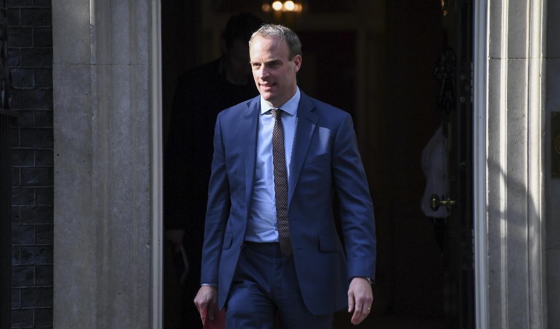 Storbritanniens utrikesminister Dominic Raab. Foto: Alberto Pezzali/AP/TT-arkivbild