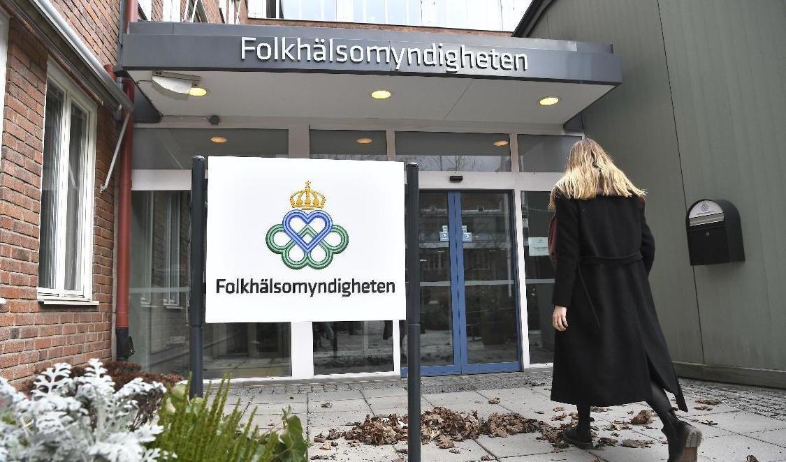 Folkhälsomyndigheten håller myndighetsgemensam pressträff. Foto: Claudio Bresciani/TT-arkivbild