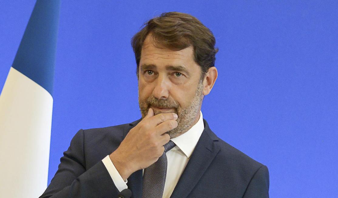 Frankrikes inrikesminister Christophe Castaner tidigare i veckan. Foto: Isa Harsin/AP/TT