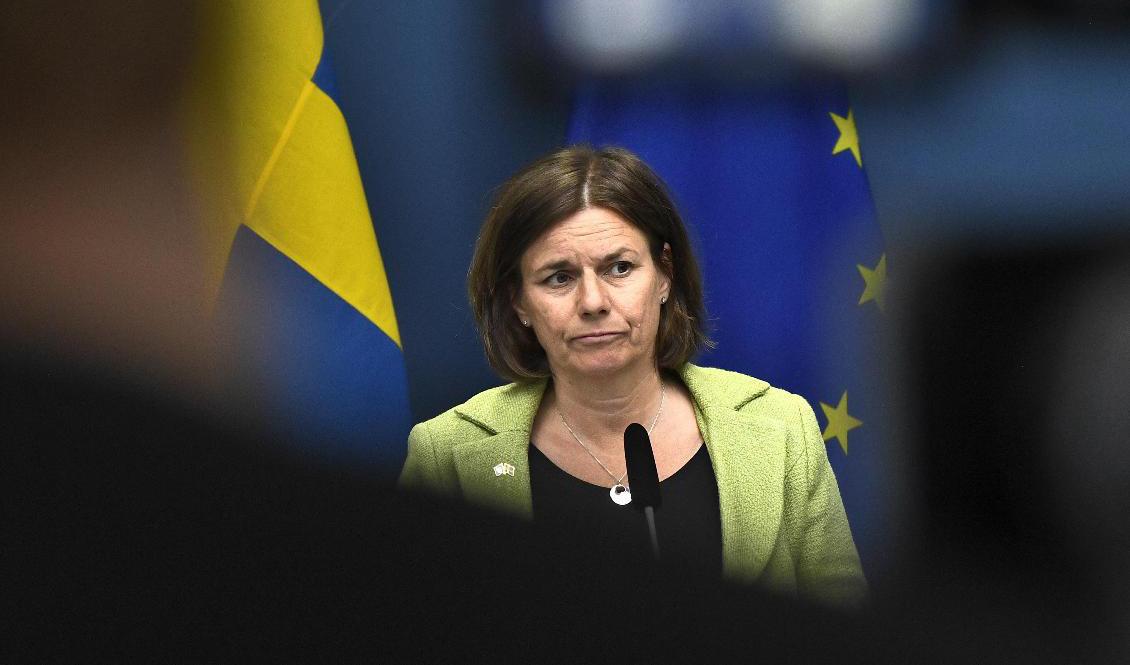 Isabella Lövin, ett av Miljöpartiets språkrör. Foto: Claudio Bresciani/TT-arkivbild