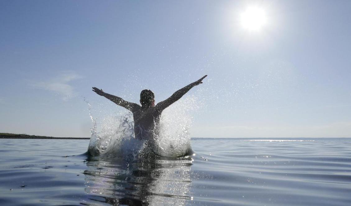 Värmerekord har slagits på flera håll i landet, däribland i Skellefteå och Gävle. Foto: Erik Johansen/NTB Scanpix/TT-arkivbild