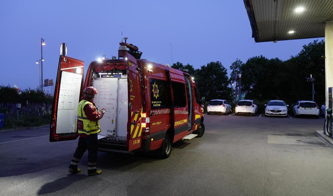 Minst tre bilar har brunnit i Göteborg. Foto: Björn Larsson Rosvall/TT-arkivbild