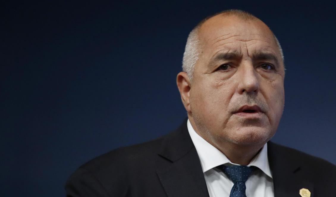 Bulgariens premiärminister Boyko Borissov kräver tre ministrars avgång efter massiva folkliga protester. Foto: Christian Hartmann/AP/TT-arkivbild