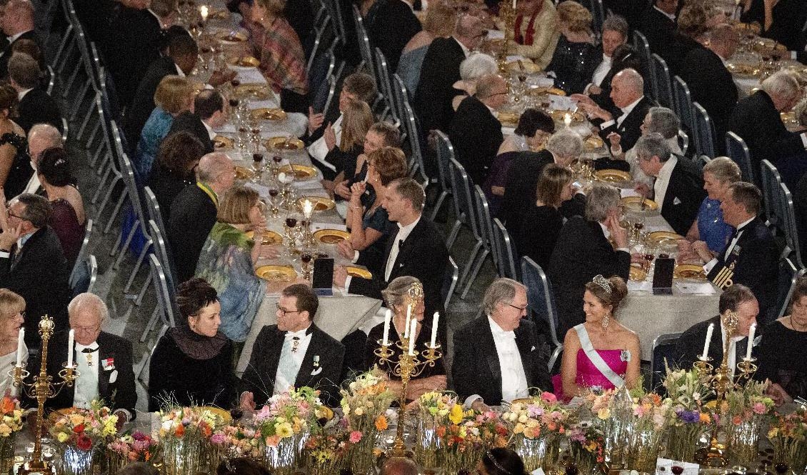 Förra årets Nobelbankett. Foto: Jessica Gow/TT-arkivbild