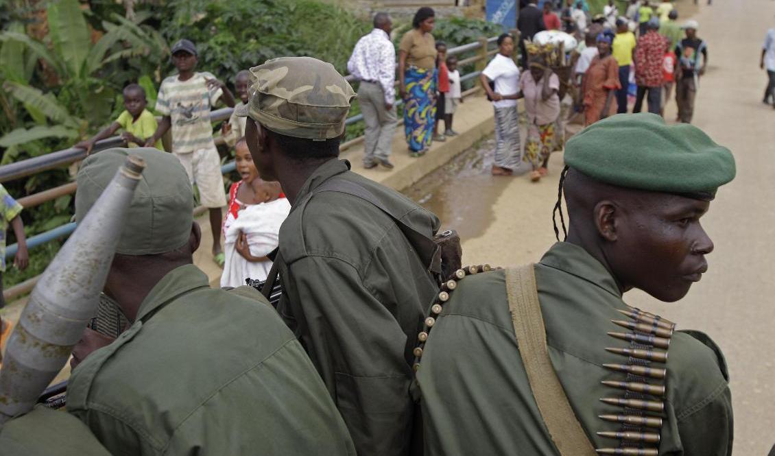 Kongolesiska soldater i Walikale, Kongo-Kinshasa 2010. Foto: Schalk van Zuydam/AP/TT