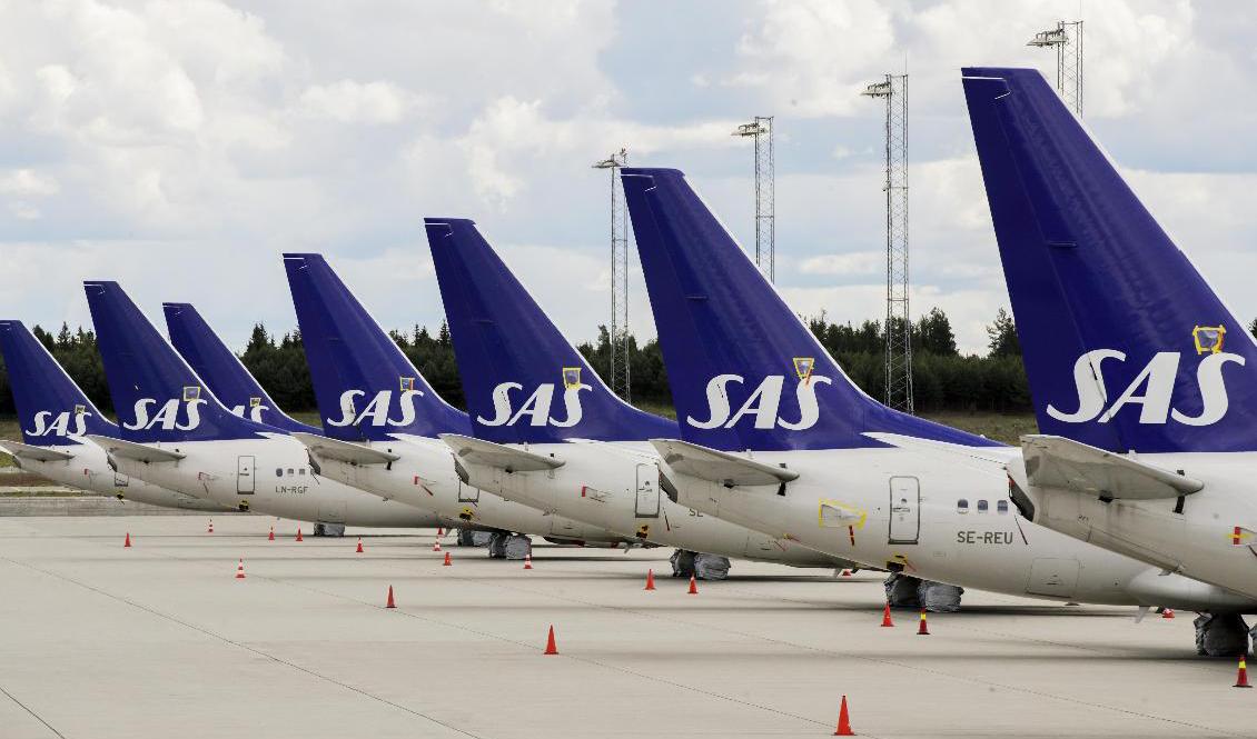 Flygbolaget SAS har sett en liten återhämtning under kvartalet. Foto: Vidar Ruud/NTB/TT-arkivbild