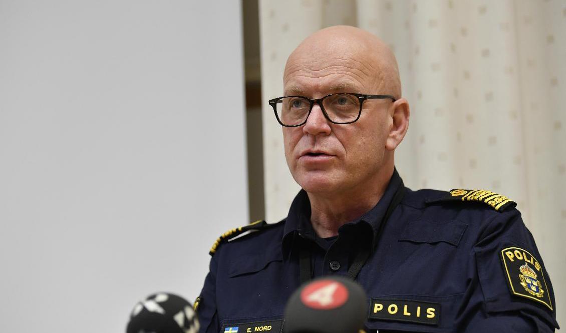 Erik Nord, chef för polisområdet Storgöteborg. Foto: Adam Ihse/TT-arkivbild