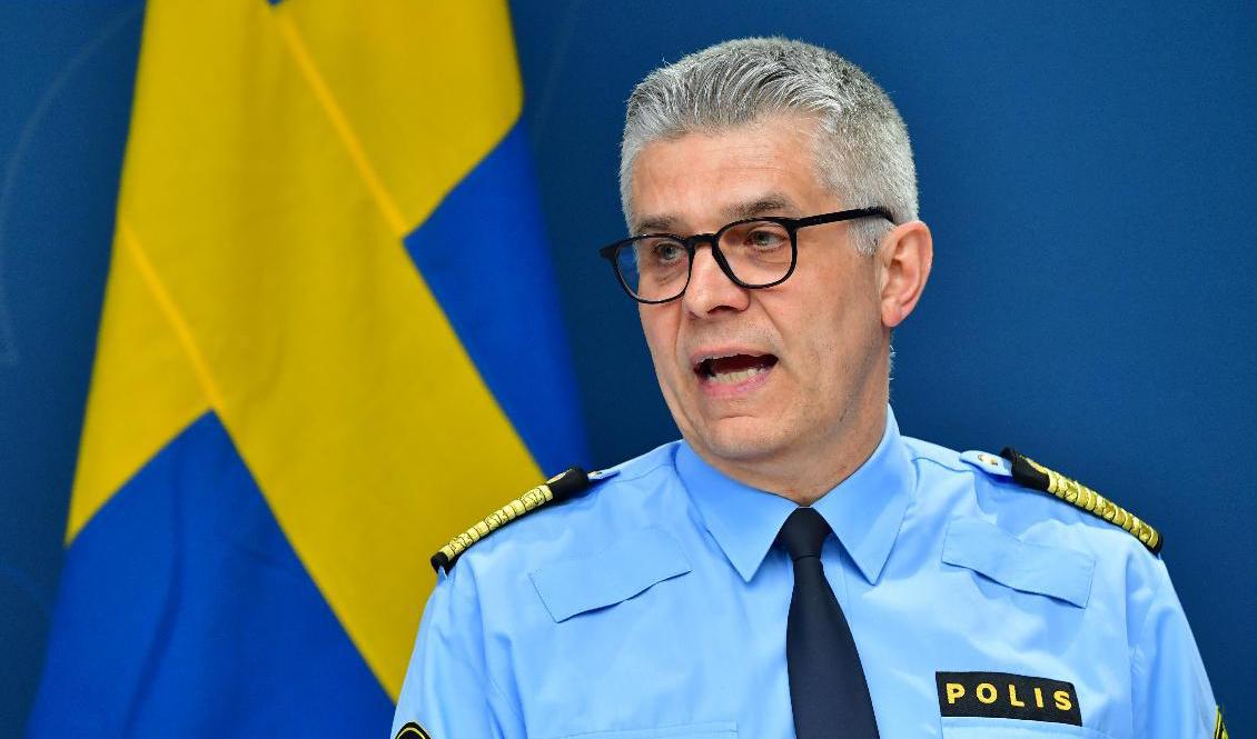 Rikspolischef Anders Thornberg. Arkivbild. Foto: Jonas Ekströmer/TT