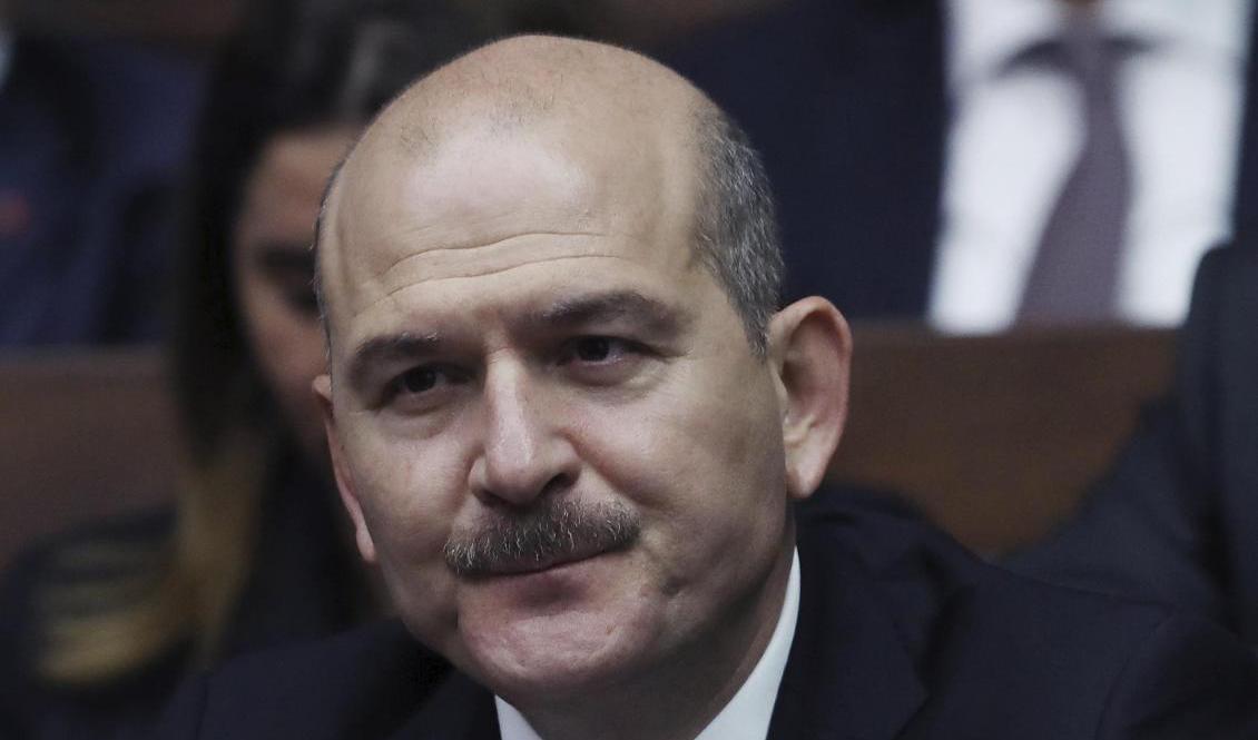 Turkiets inrikesminister Süleyman Soylu. Arkivbild. Foto: Burhan Ozbilici/AP/TT
