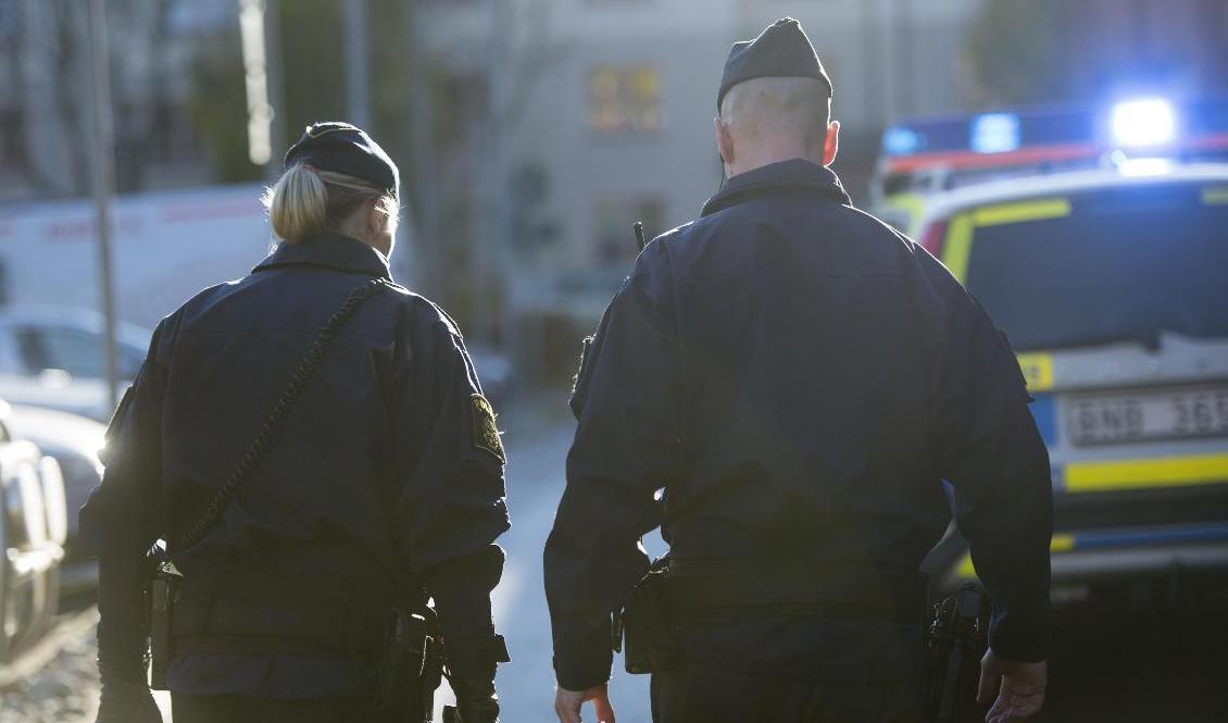 Fler poliser, men färre i yttre tjänst. Arkivbild. Foto: Fredrik Sandberg/TT