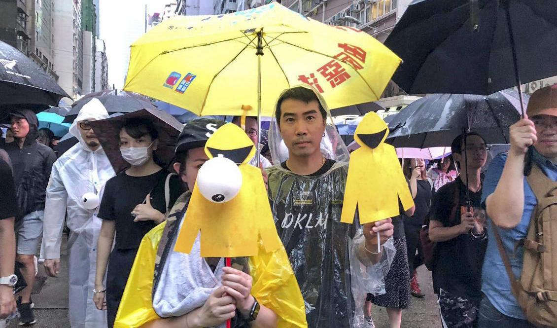 Demonstrationer har minskat i intensitet i Hongkong sedan den kontroversiella säkerhetslagen antogs i början av sommaren. Bilden är från en protest 2019. Foto: Moa Kärnstrand/TT