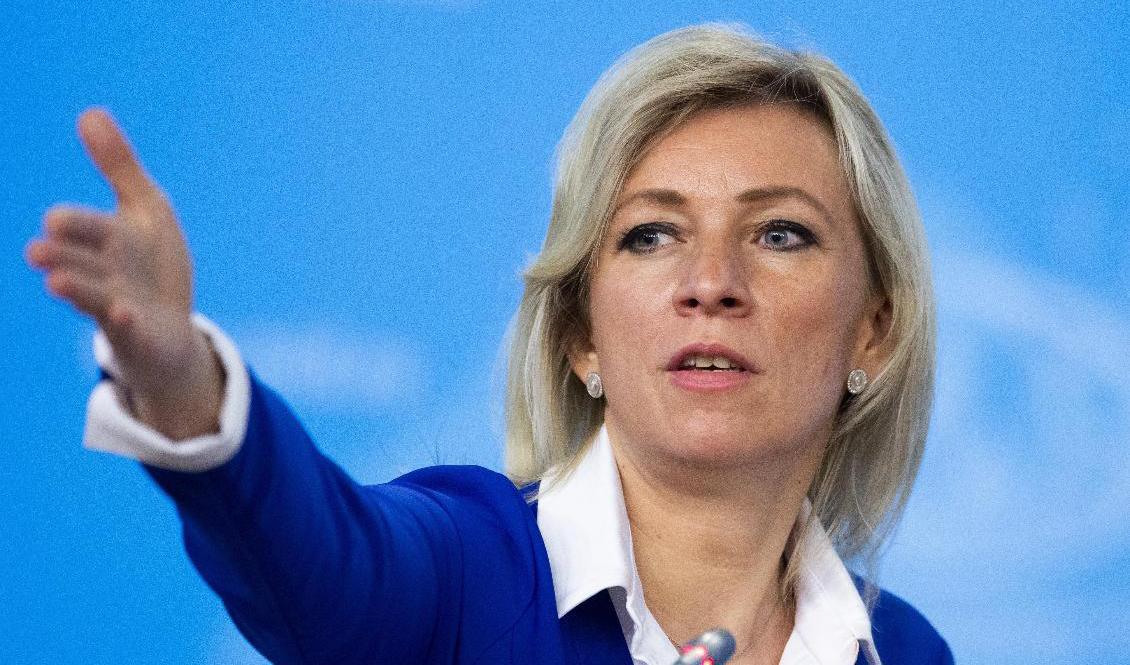 Ryska UD:s talesperson Maria Zacharova. Arkivbild. Foto: Alexander Zemlianichenko/AP/TT