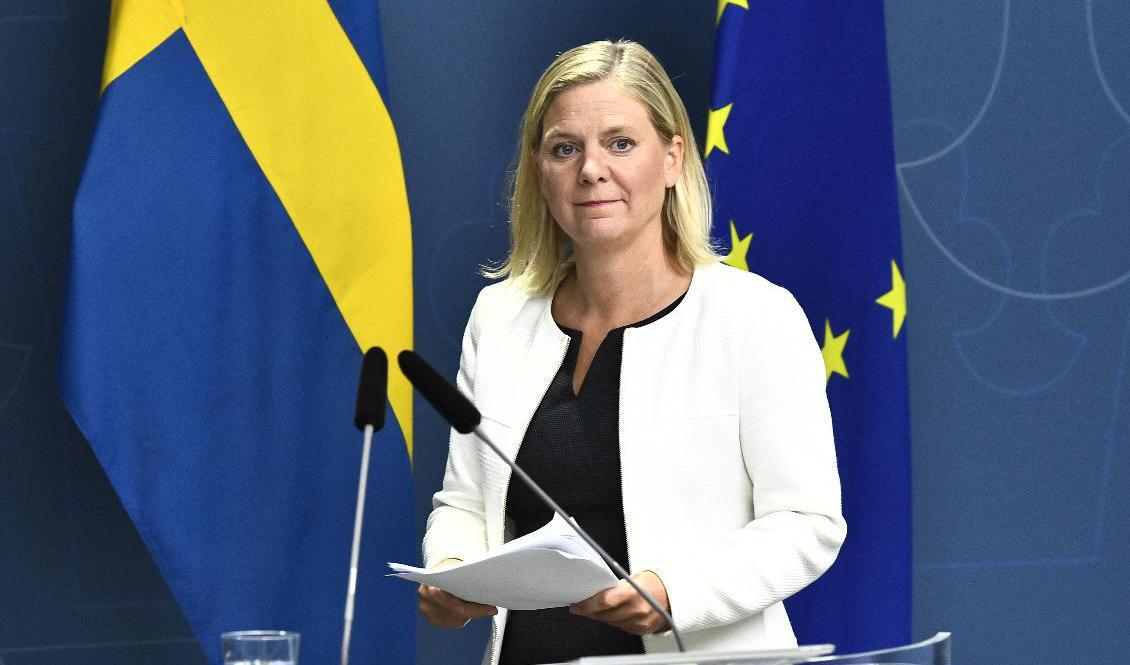 Finansminister Magdalena Andersson (S) går vidare med pensionstillägget. Arkivbild. Foto: Claudio Bresciani/TT