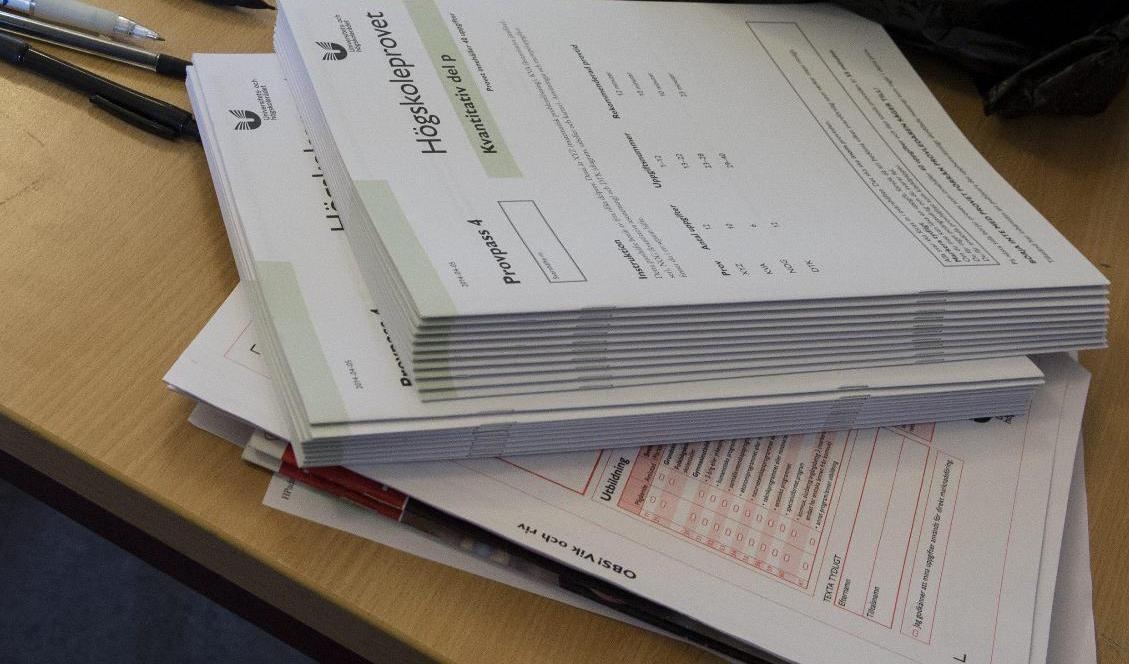 Platserna till årets högskoleprov lottas ut. Arkivbild. Foto: Bertil Enevåg Ericson/TT