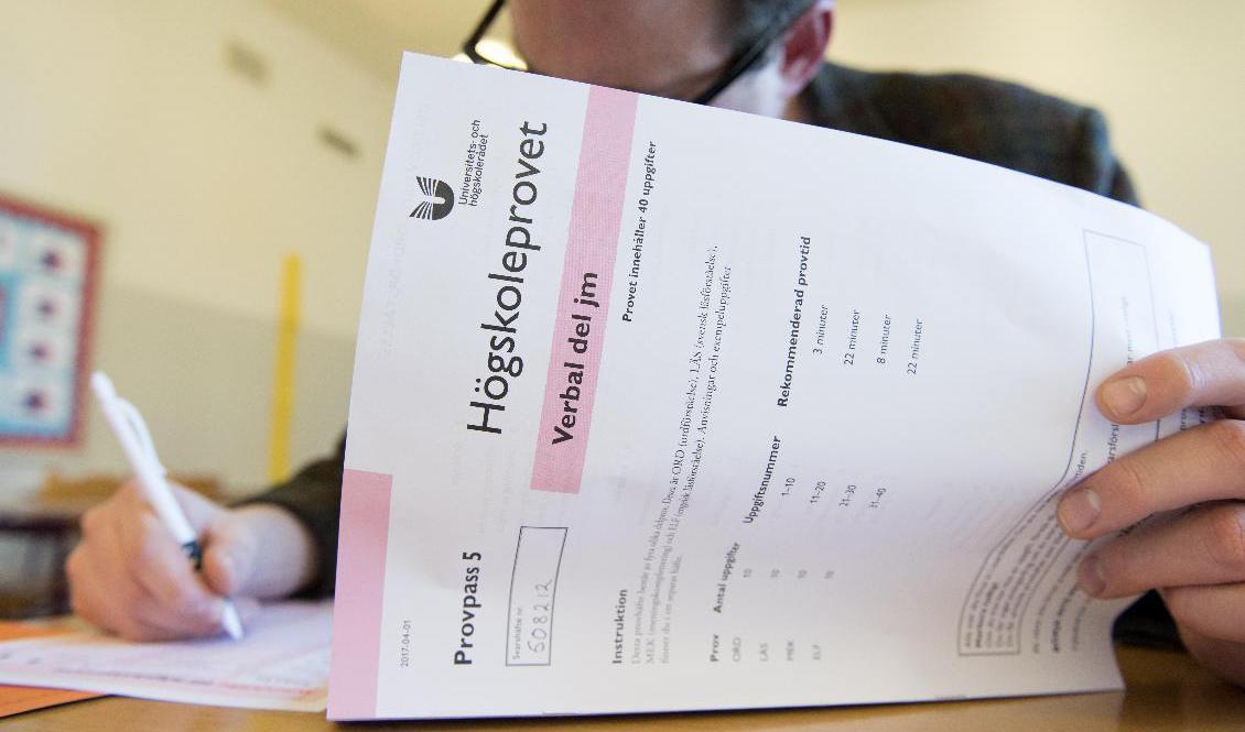 Högskoleprovets vara eller icke vara har varit en omdebatterad fråga den senaste tiden. Arkivbild. Foto: Henrik Montgomery/TT
