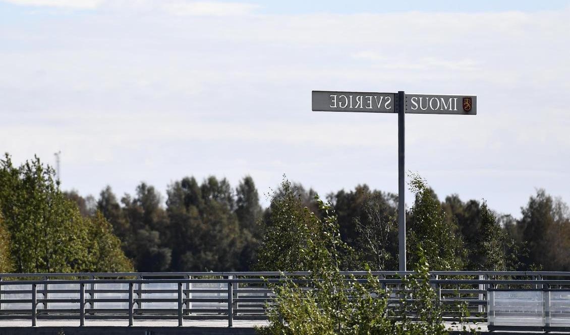 Gränsövergången mellan Sverige och Finland i Haparanda. Arkivbild. Foto: Erik Simander/TT