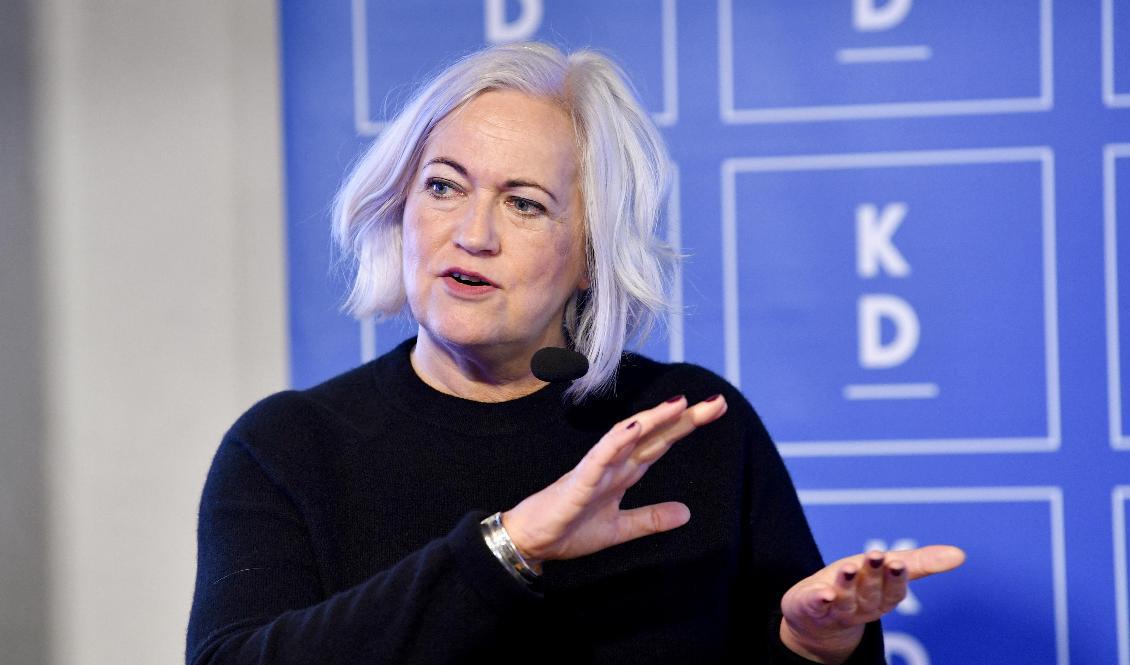 Kristdemokraternas vårdpolitiska talesperson Acko Ankarberg vill se en nationell vårdförmedling för att kapa köer. KD anslår två miljarder i sin budgetmotion. Arkivbild. Foto: Henrik Montgomery/TT