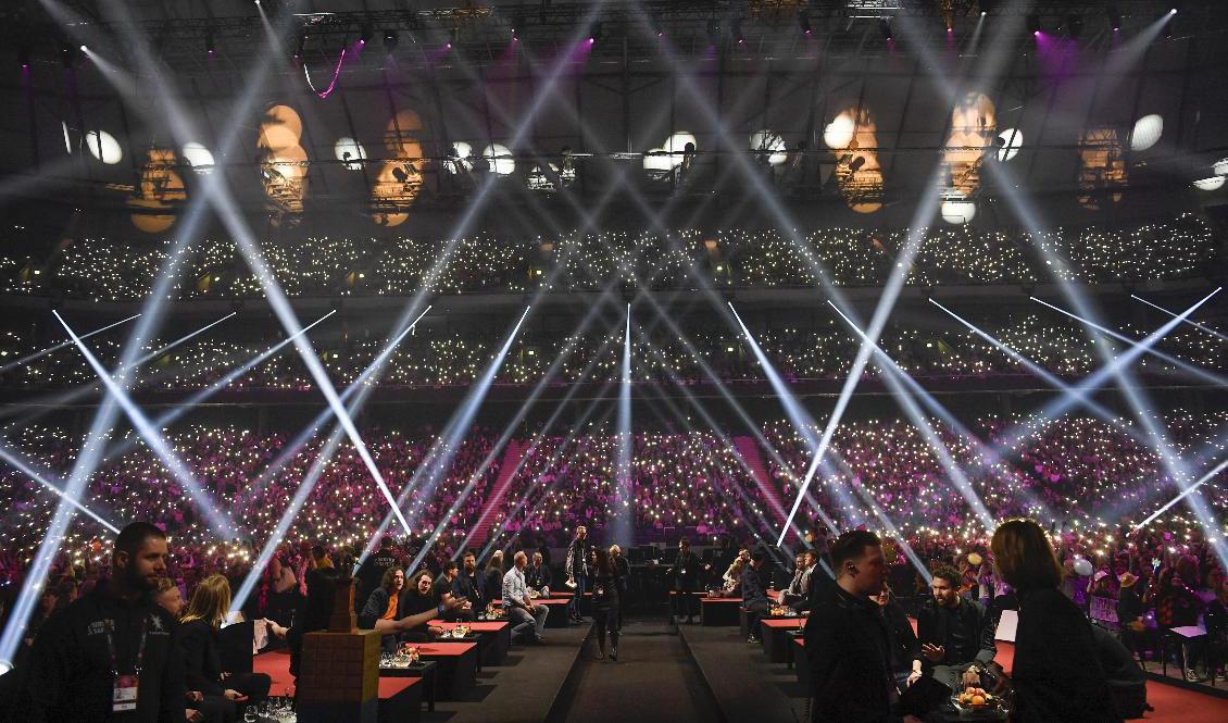 Melodifestivalens final 2020 ägde rum i Friends Arena. Arkivbild. Foto: Pontus Lundahl/TT