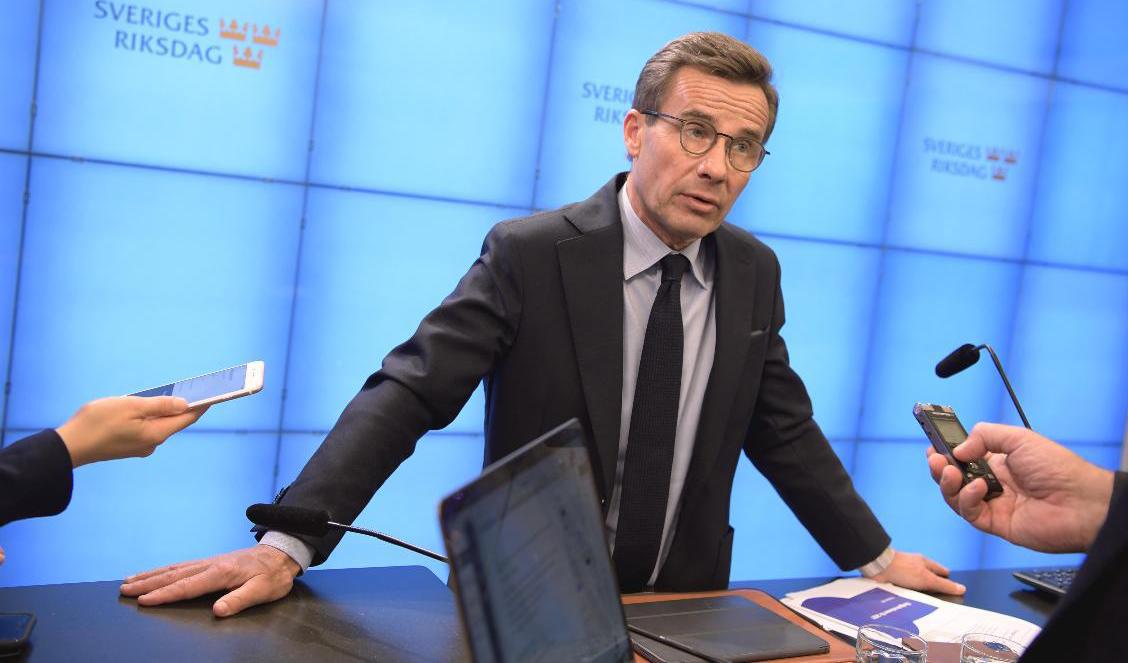 Foto: Moderatledaren Ulf Kristersson. Arkivbild. Foto: Amir Nabizadeh/TT