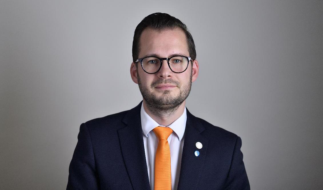 Sverigedemokraten Mattias Bäckström Johansson KU-anmäler energiminister (S) Anders Ygeman för att få utskottet att undersöka om ministern ägnat sig åt styrning av Svenska kraftnät. Arkivbild. Foto: Henrik Montgomery/TT