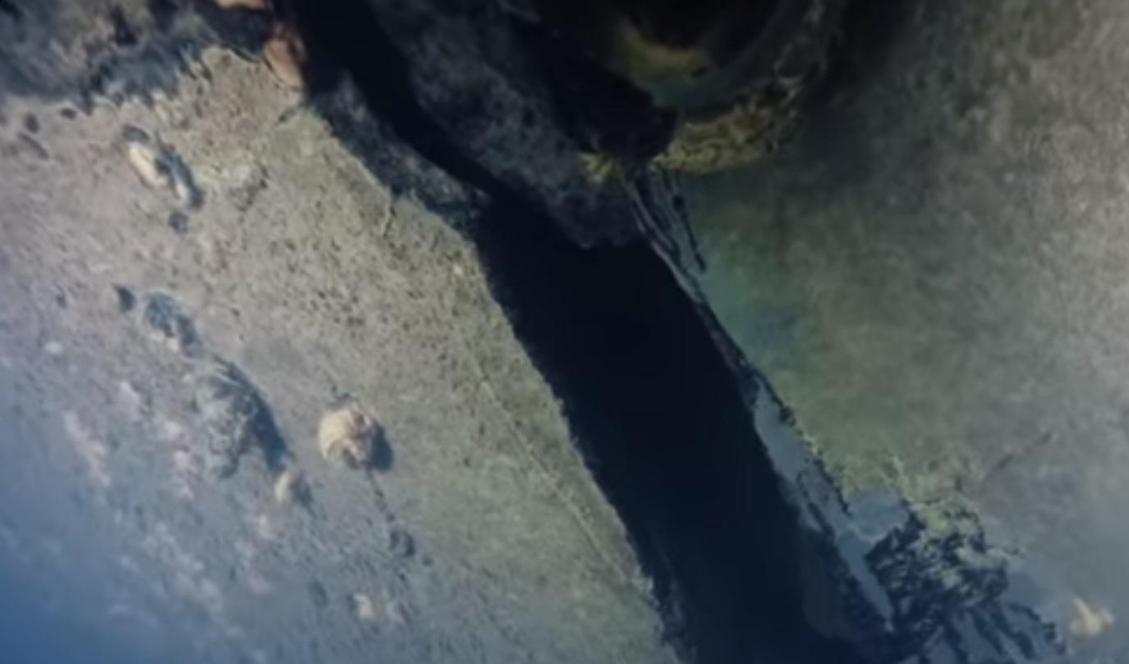 Ytterligare ett hål har upptäckts på M/S Estonia.
Foto: Dplay