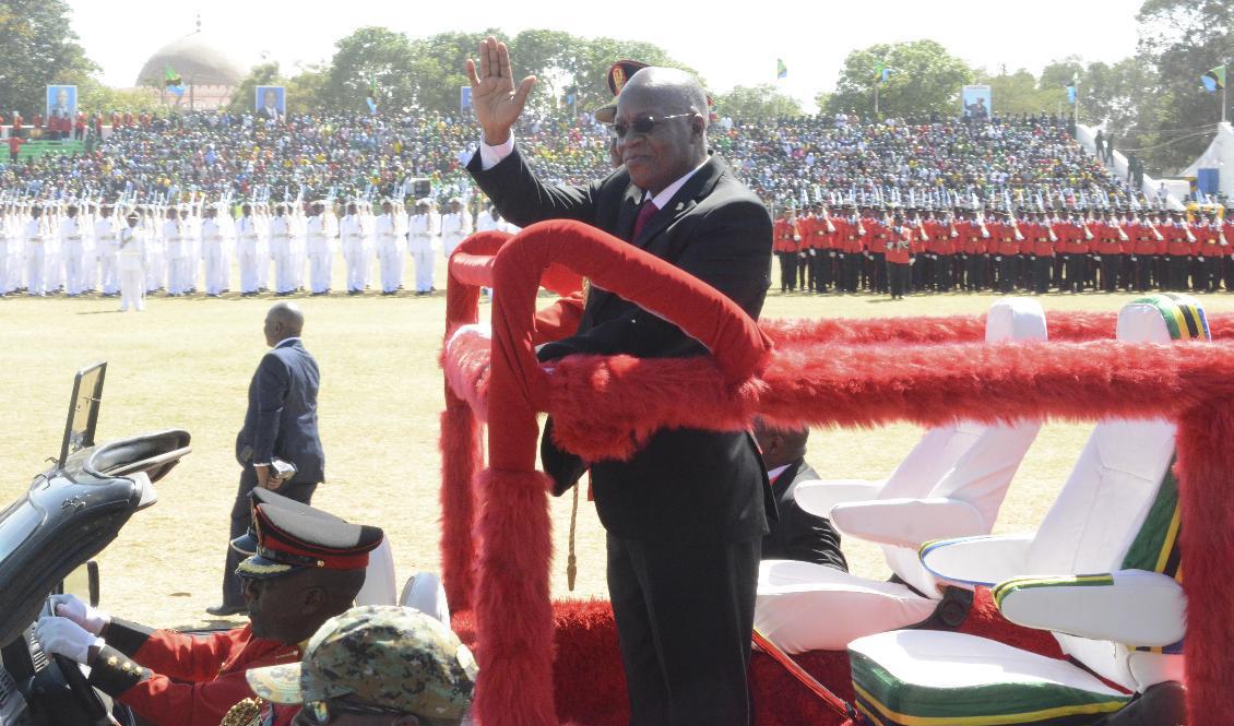 Tanzanias president John Magufuli svärs in efter ett omstritt val som lett till protester och gripanden. Arkivbild. Foto: Foto: AP/TT