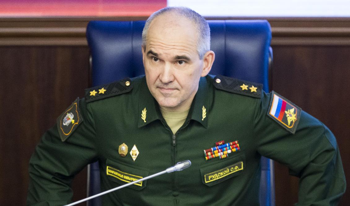 Segej Rudskoj är insatschef vid den ryska generalstaben. Arkivbild. Foto: Alexander Zemlianitjenko/AP/TT