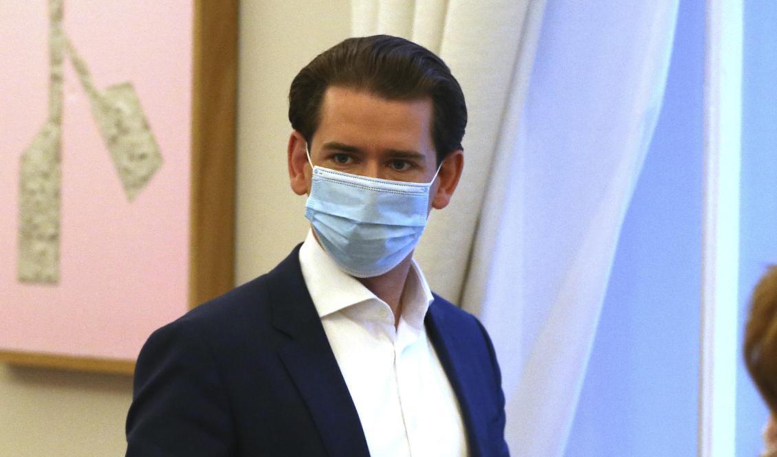 Österrikes förbundskansler Sebastian Kurz. Bild från oktober. Foto: Ronald Zak/AP/TT