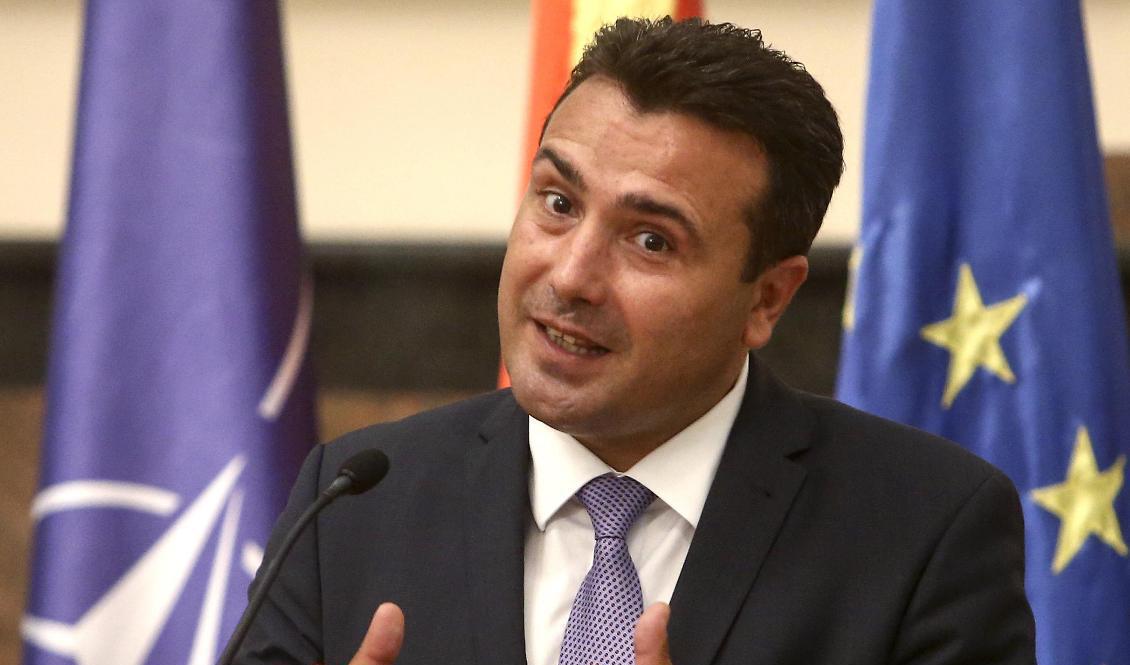 Nordmakedoniens premiärminister Zoran Zaev tror att förhandlingar om ett EU-medlemskap kan inledas, trots tvekan från Bulgarien. Arkivbild. Foto: Boris Grdanoski/AP/TT