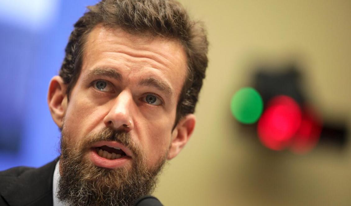 Jack Dorsey vittnar under en utfrågning om Twitters transparens och ansvarsskyldighet på Capitol Hill, i Washington den 5 september 2018. Foto: Drew Angerer/Getty Images