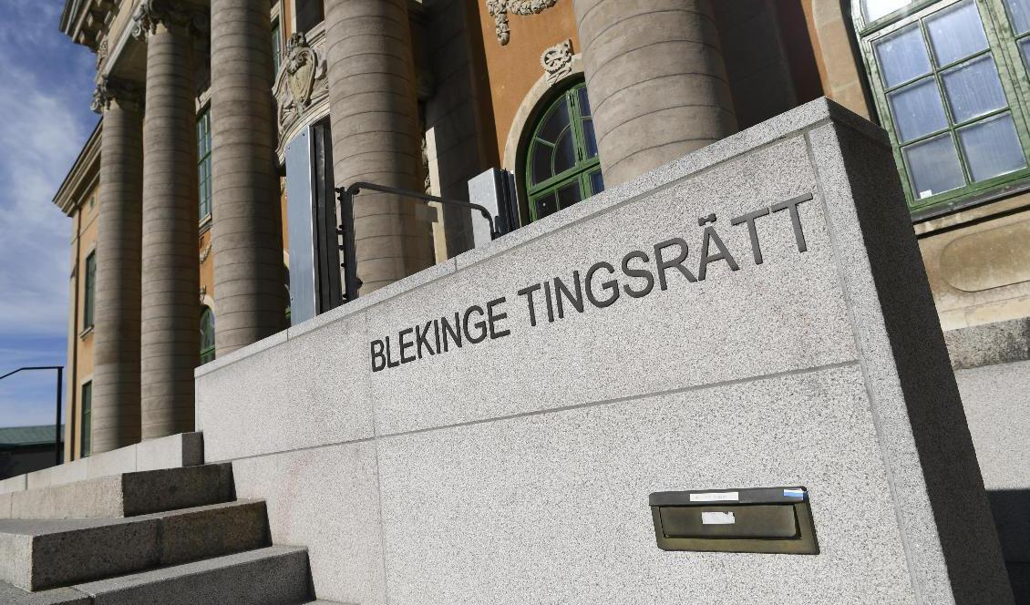 Blekings tingsrätt i Karlskrona. Arkivbild. Foto: Johan Nilsson/TT
