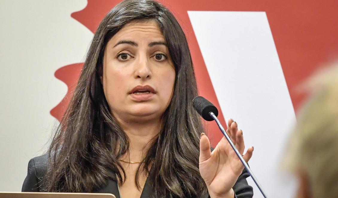 Vänsterpartiets ledare Nooshi Dadgostar. Arkivbild. Foto: Janerik Henriksson/TT