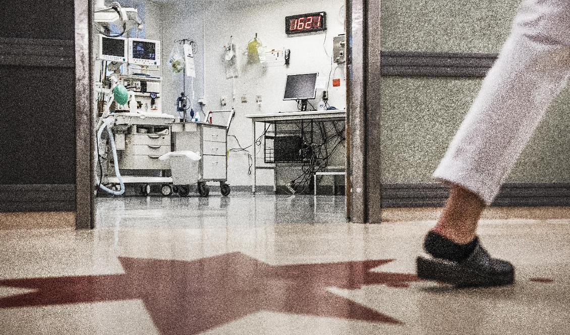 Längre vårdköer och sjukare patienter är två orsaker till att hoten ökar, enligt Vårdförbundet. Arkivbild. Foto: Tomas Oneborg/SvD/TT