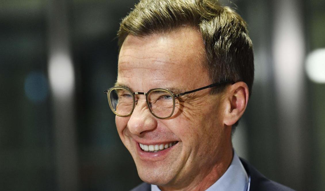 Moderaternas partiledare Ulf Kristersson har anledning att vara nöjd med opinionsmätningen. Arkivbild. Foto: Jessica Gow/TT