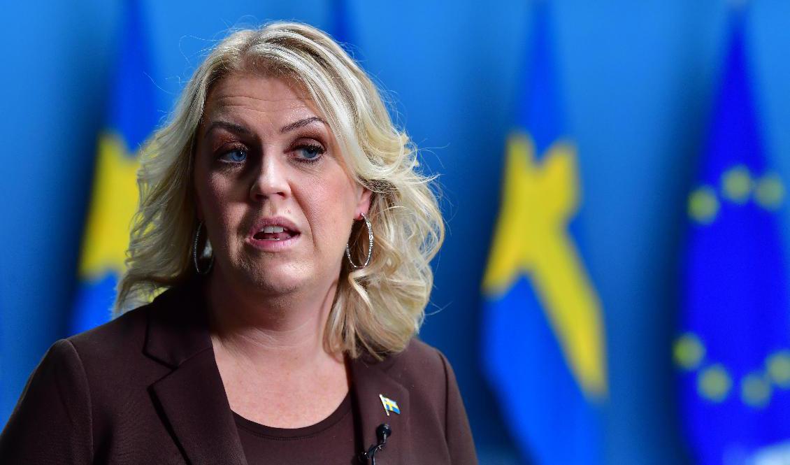 Socialminister Lena Hallengren (S). Foto: Jonas Ekströmer/TT