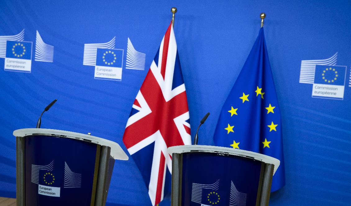 Spänd väntan på förhandlingsresultat för det brittiska utträdet ur EU. Arkivbild. Foto: Aaron Chown/AP/TT