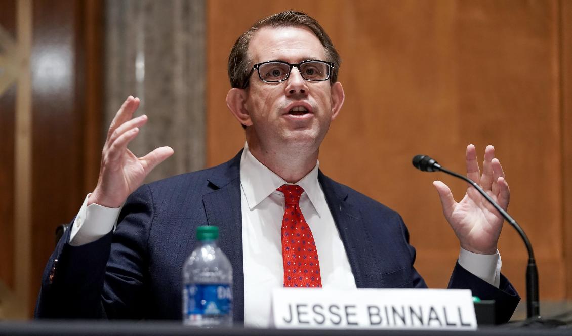 Donald Trumps advokat, Jesse Binnall, vittnar inför senatens säkerhetskommitté den 16 december i Washington D.C. Foto: Greg Nash-Pool/Getty Images