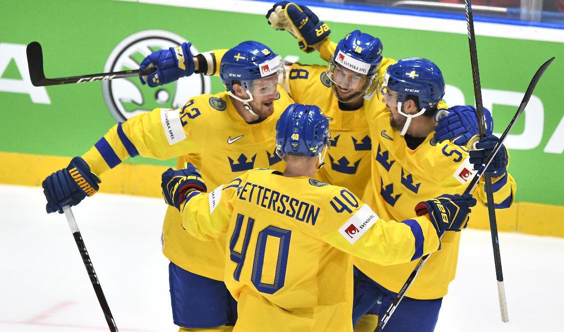 Skoda, en av huvudsponsorerna till ishockey-VM, tänker hoppa av som partner till turneringen om Belarus får behålla arrangörskapet 2021. Arkivbild. Foto: Claudio Bresciani/TT