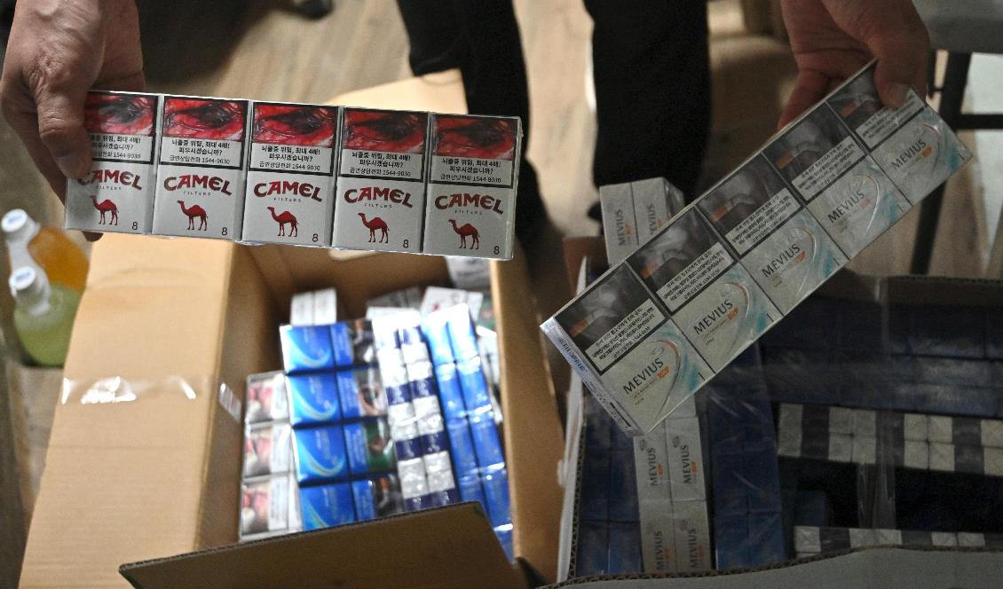 Handel med illegala cigaretter är vanlig inom den organiserade brottsligheten och ett område Blekingesamarbetet gjort riktade gemensamma insatser mot. Foto: Jung Yeon-je/AFP via Getty Images