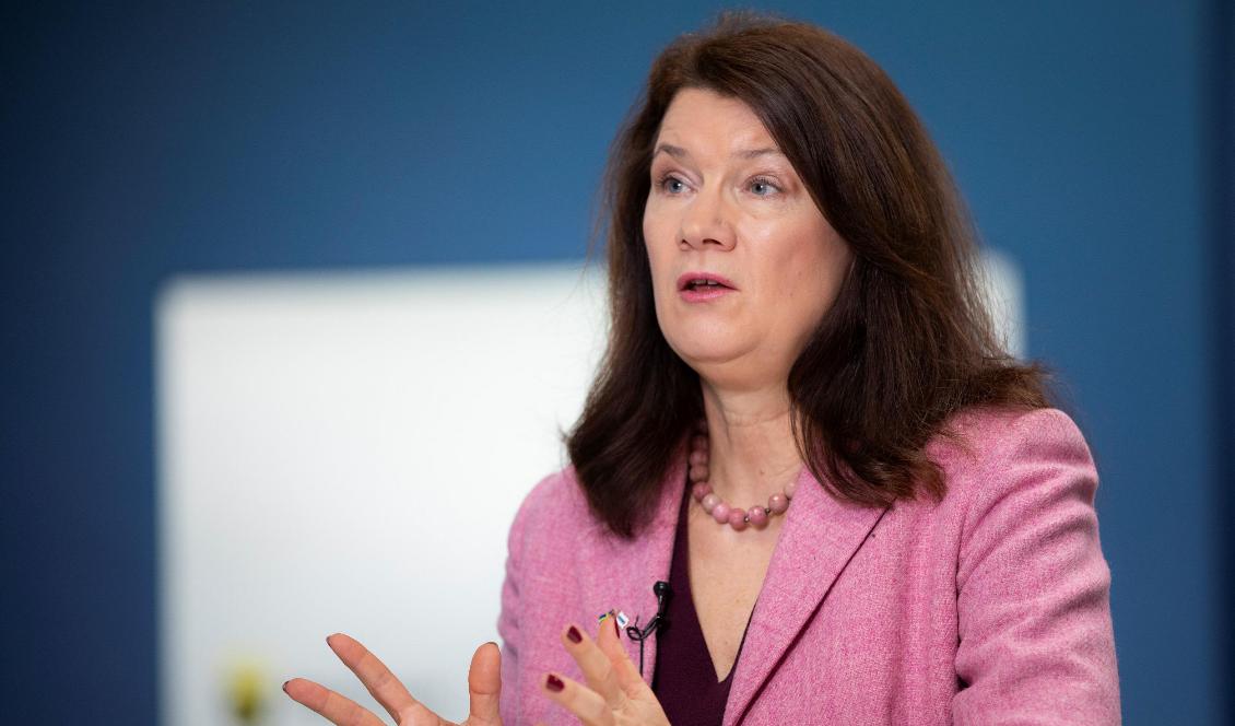 Utrikesminister Ann Linde vid en pressträff den 26 januari 2021. Foto: Ninni Andersson/Regeringskansliet