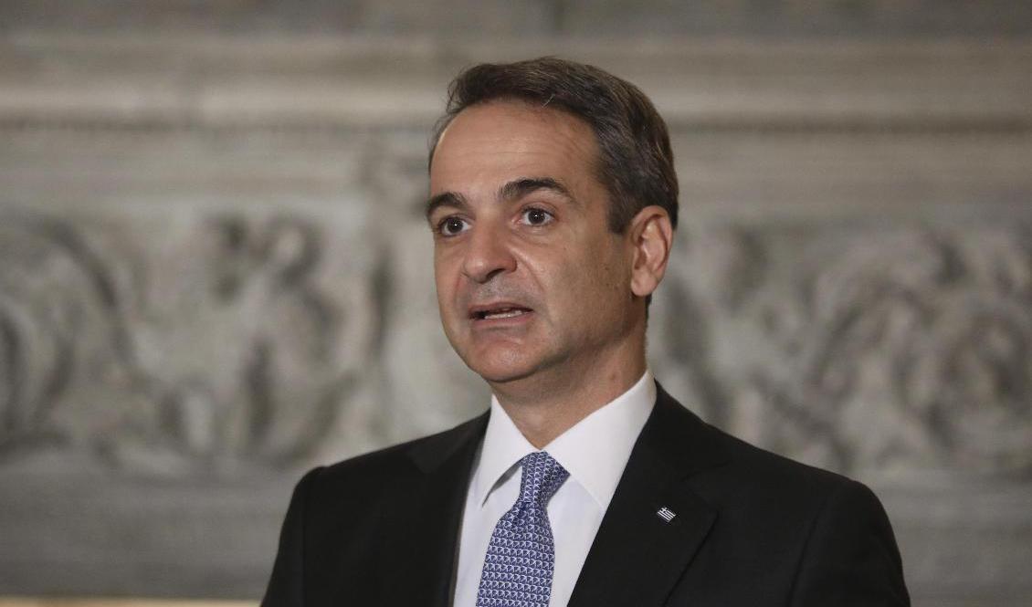 Greklands premiärminister Kyriakos Mitsotakis. Arkivbild. Foto: Costas Baltas/AP/TT